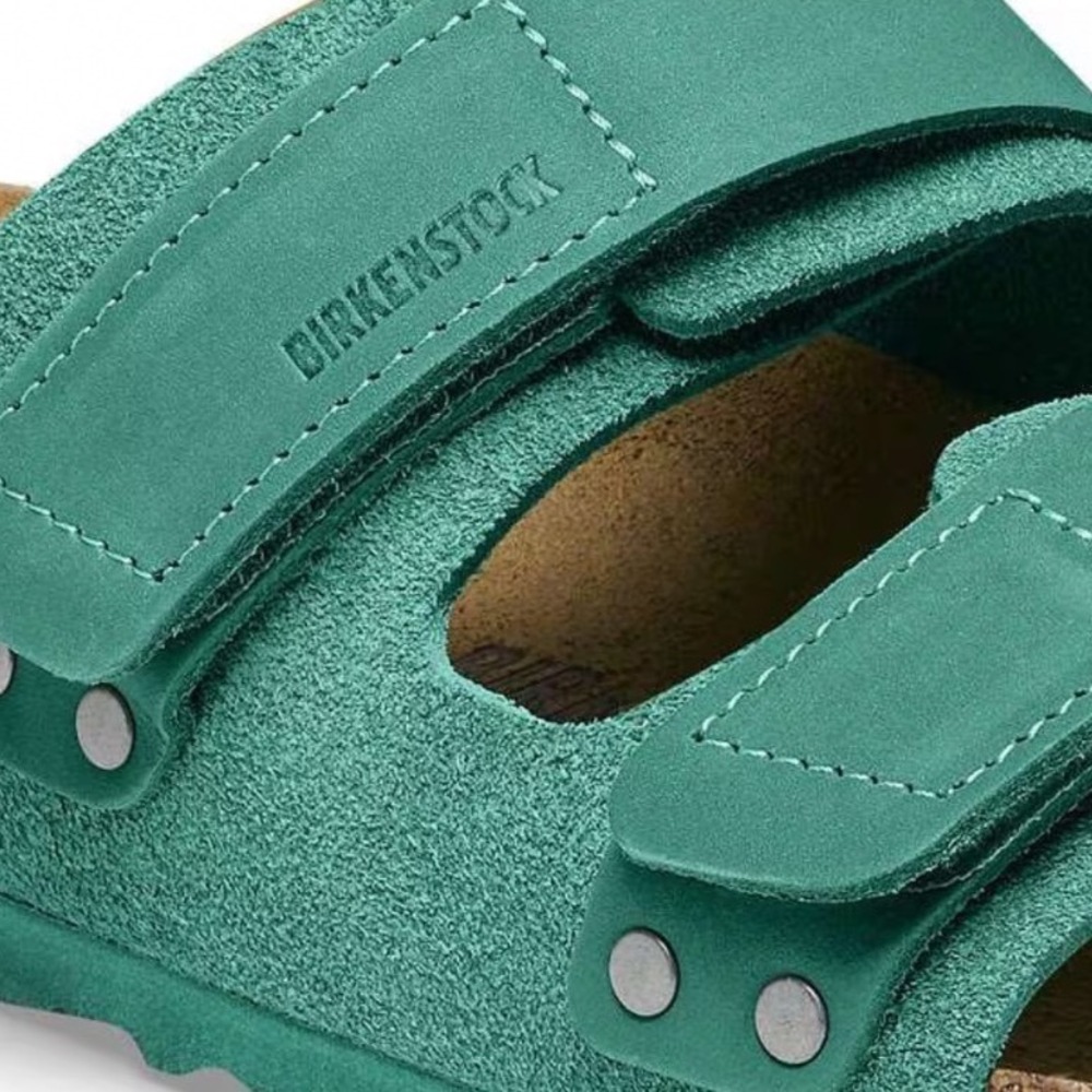 Birkenstock Uji Sandals Men 13 Digital Green NEW Suede Hook Loop Slide EU 46 - Picture 7 of 7